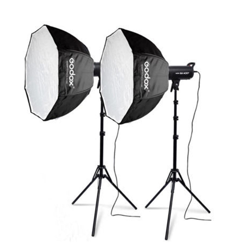 Paket Lampu Studio - Godox SK400II 2-Light Flash
